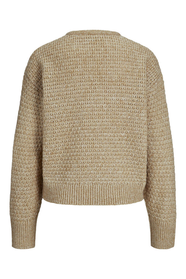 Jack & Jones Su&eacute;ter de malha texturizado cru