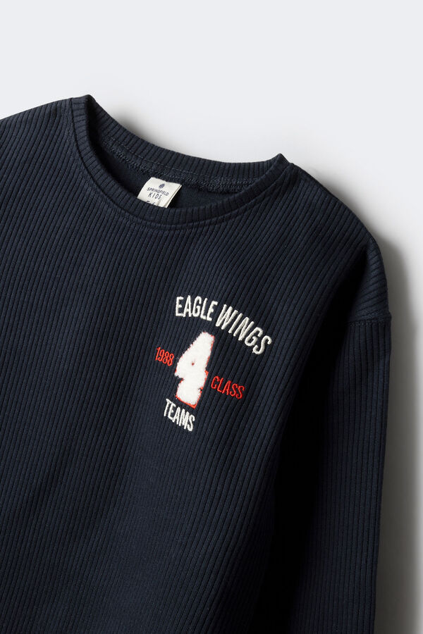 Springfield Kids Camiseta rib "Wings" niña azul