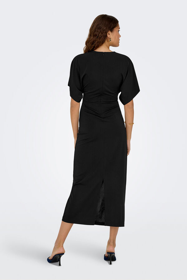 JDY Vestido longo ajustado preto