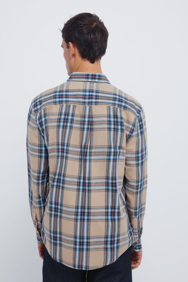 Springfield camisa xadrez tartan amarelo
