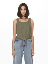 JDY Top calado verde