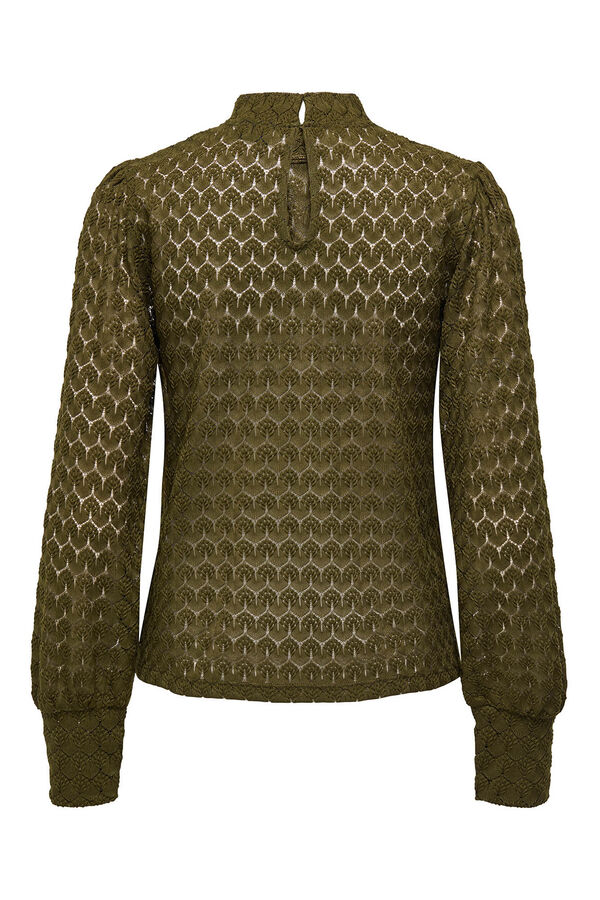 JDY Blusa de renda cru