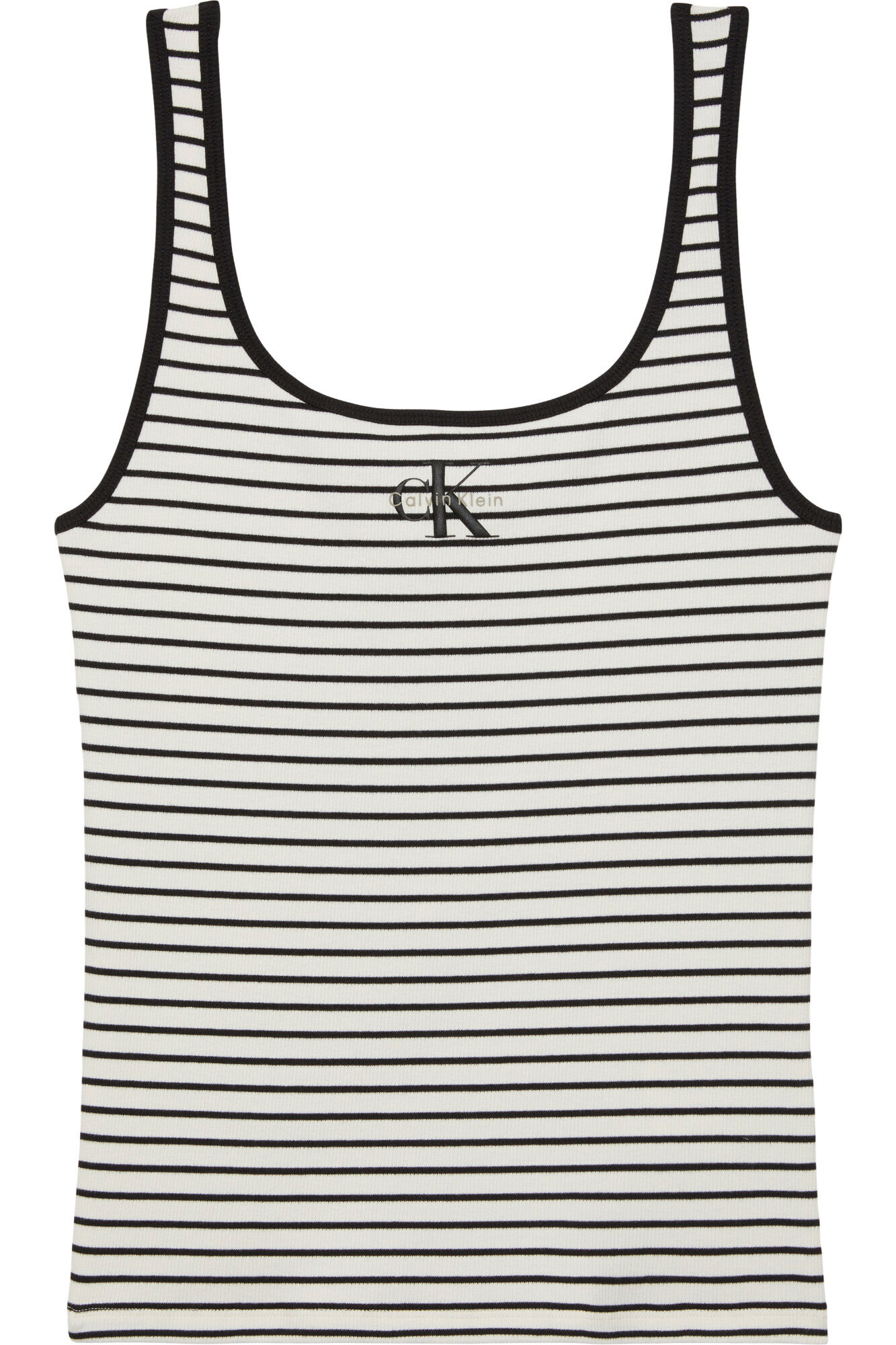 CK Jeans Top de al&ccedil;as &agrave;s riscas