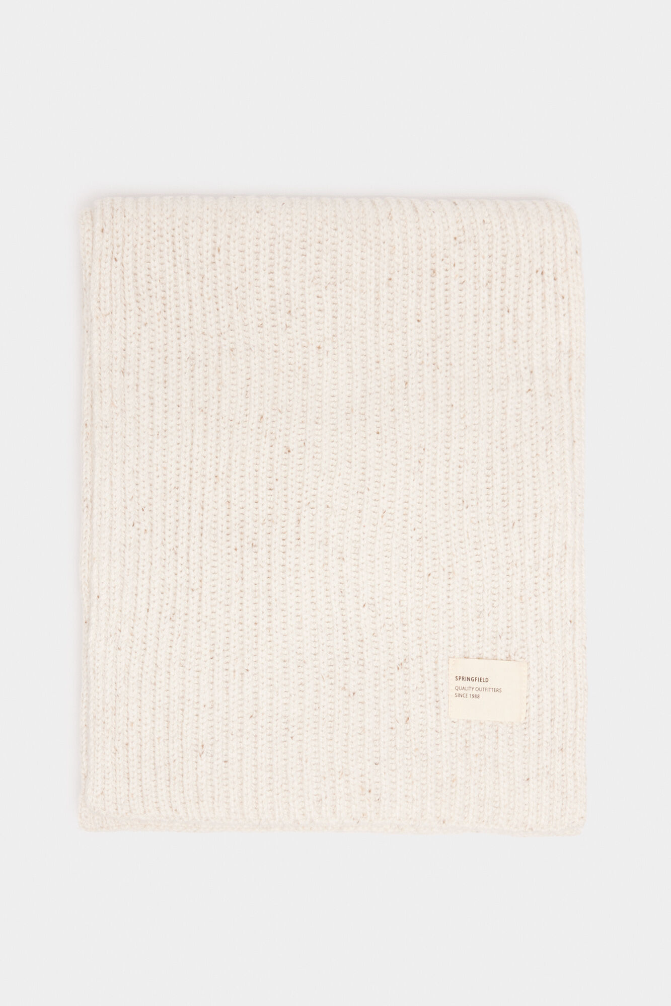 Springfield Cachecol canelado neps em cru