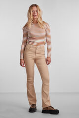 Pieces Jeans boca de sino cru