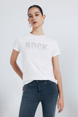 Springfield Camiseta "Rock" branco