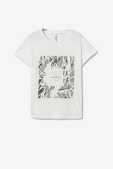 Tiffosi T-shirt Estampado Frontal com Texto branco