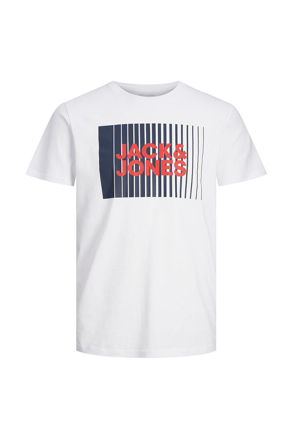 Jack & Jones T-shirt padr&atilde;o fit branco