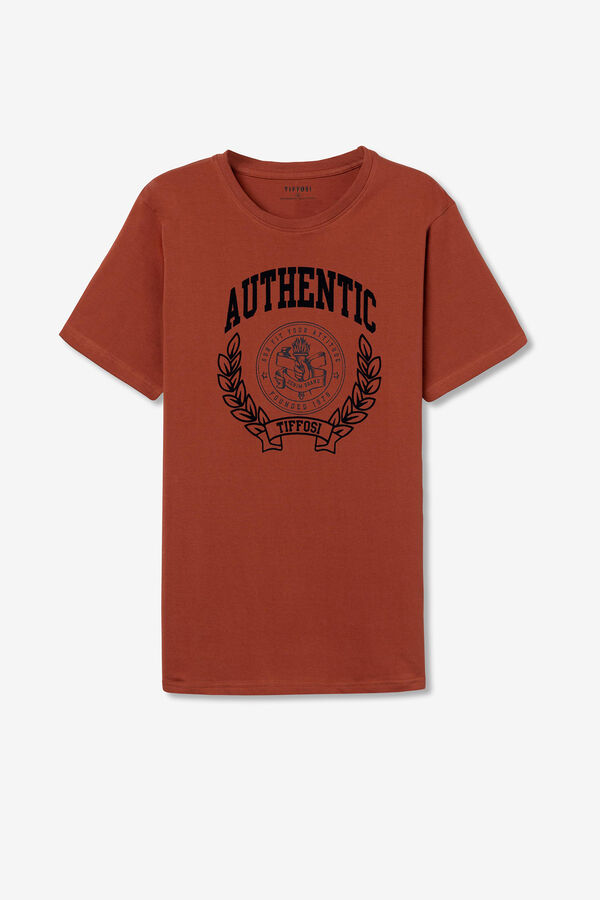 Tiffosi Camiseta con Estampado Frontal naranja