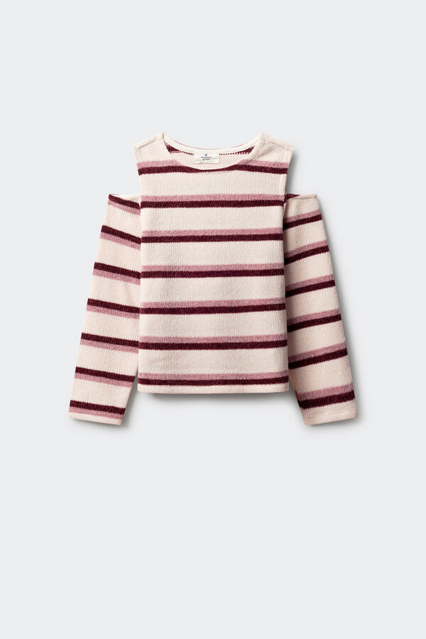 Springfield Kids Camiseta chenilla hombros descubiertos ni&ntilde;a rosa