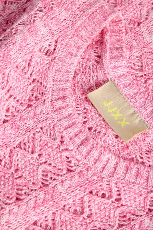 Jack & Jones Top punto calado rosa
