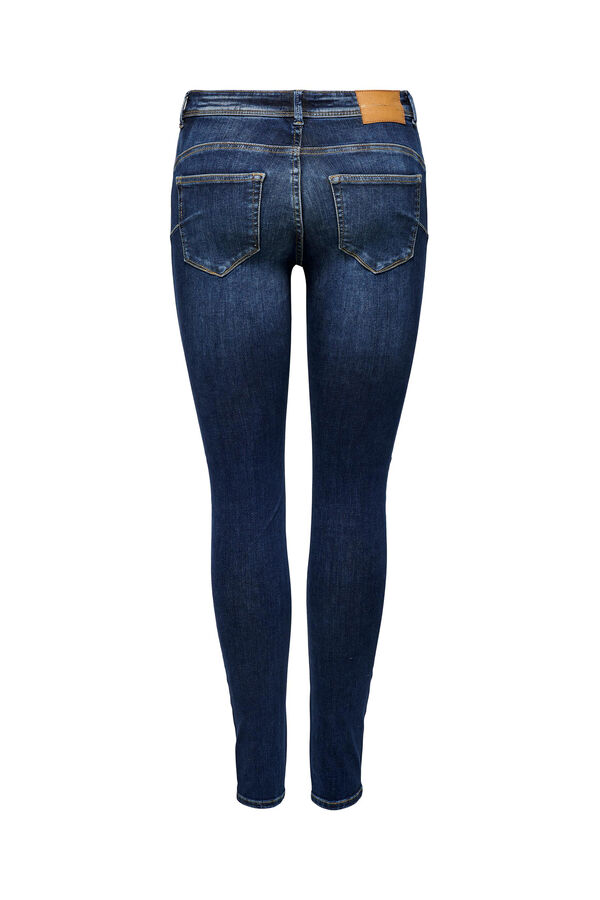 Only Jeans Skinny Tiro Alto azul