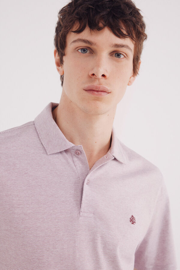 Springfield Polo jersey microrrisca vermelho