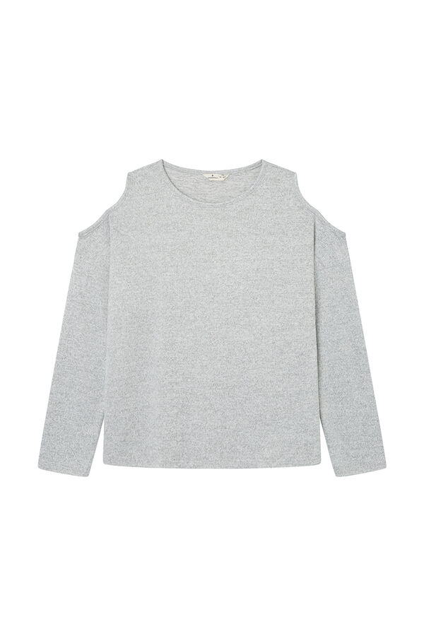 Springfield Camiseta escote hombros gris