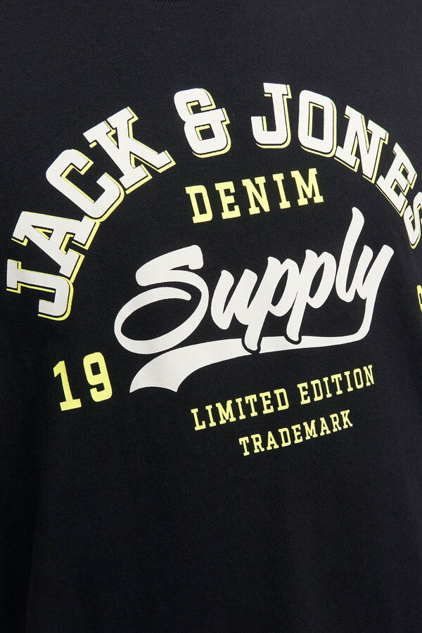 Jack & Jones T-shirt fit padr&atilde;o preto