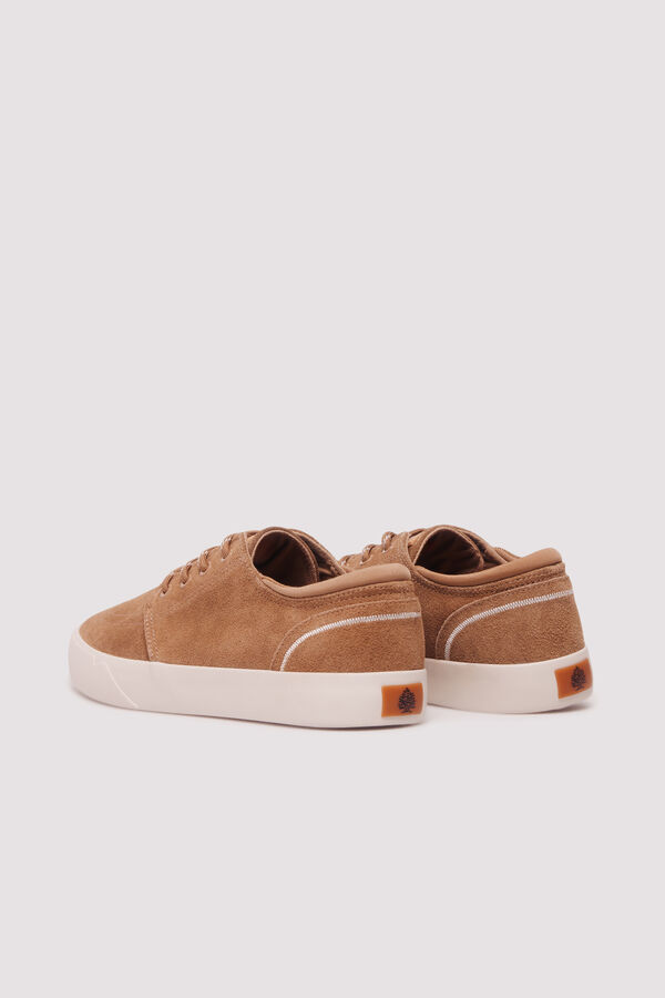 Springfield Zapatilla piel casual beige