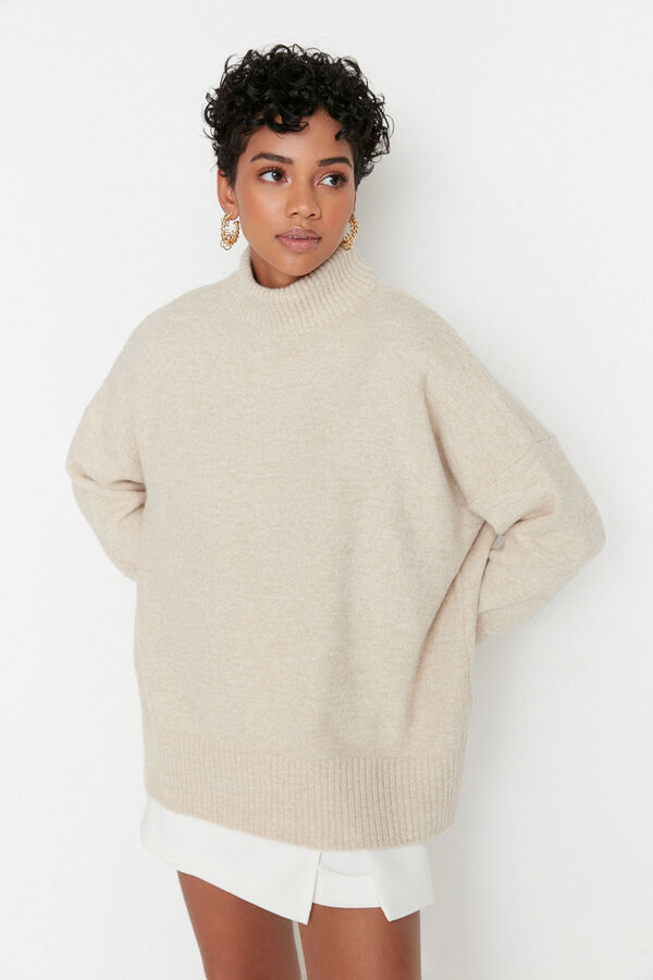 Trendyol Camisola de malha cinzento