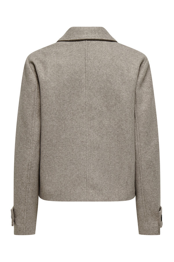 Only Abrigo corto de pa&ntilde;o marr&oacute;n