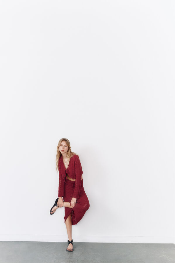 High Spirits Topo Vermelho  estampado