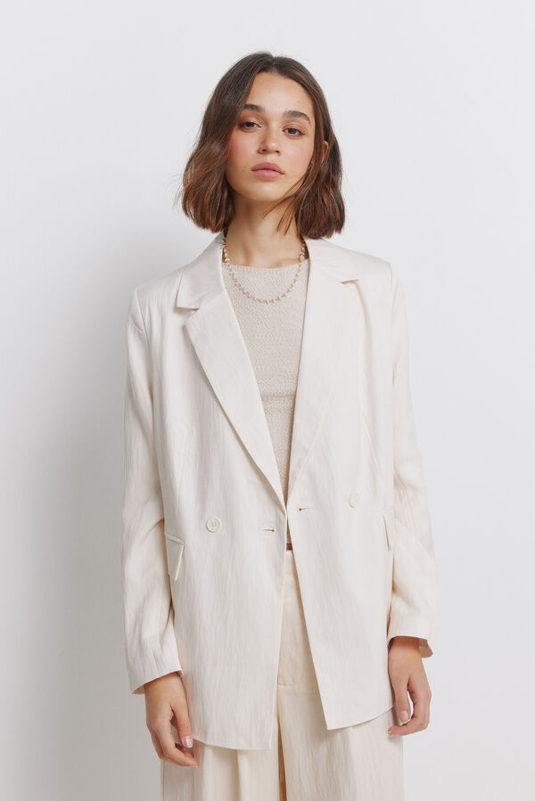 Springfield Blazer gola camiseira cru