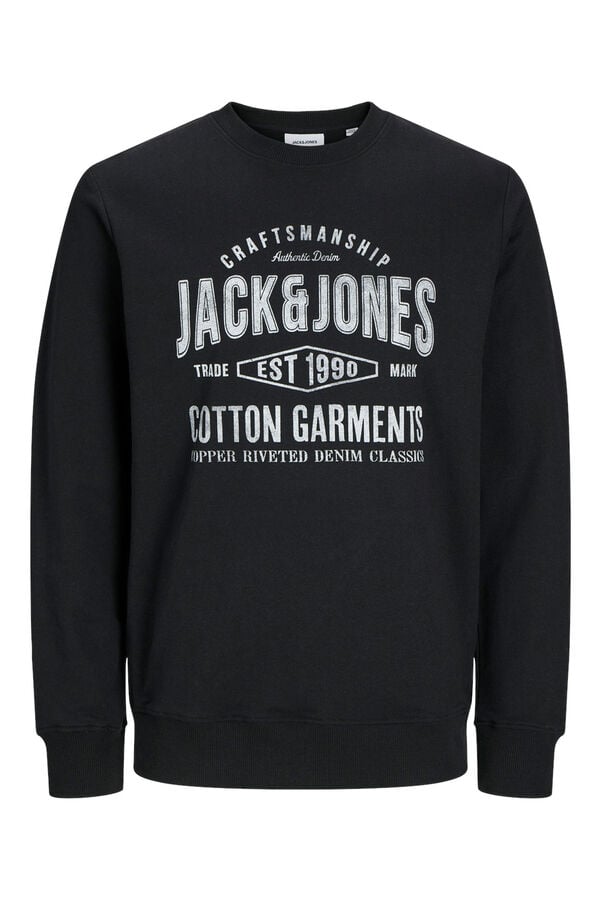 Jack & Jones Sudadera est&aacute;ndar fit negro