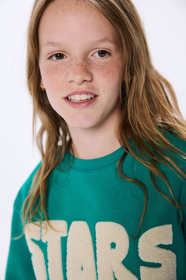 Springfield Kids Sudadera STARS ni&ntilde;a blanco
