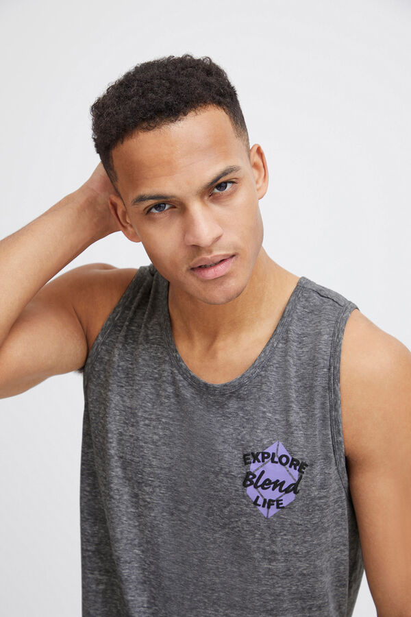 Blend T-shirt sem mangas preto