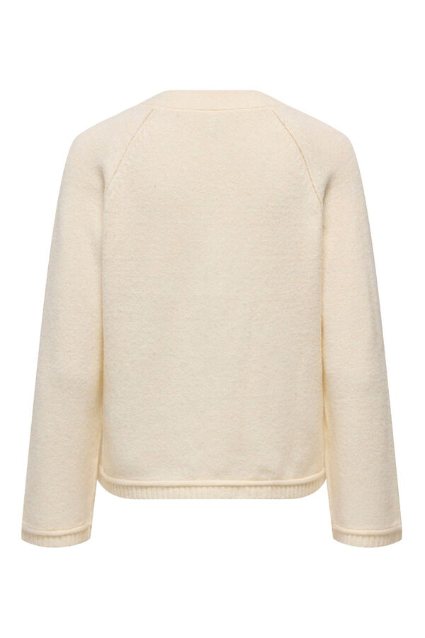 Only C&aacute;rdigan con botones beige