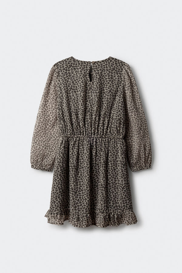 Springfield Kids Vestido animal print ni&ntilde;a beige