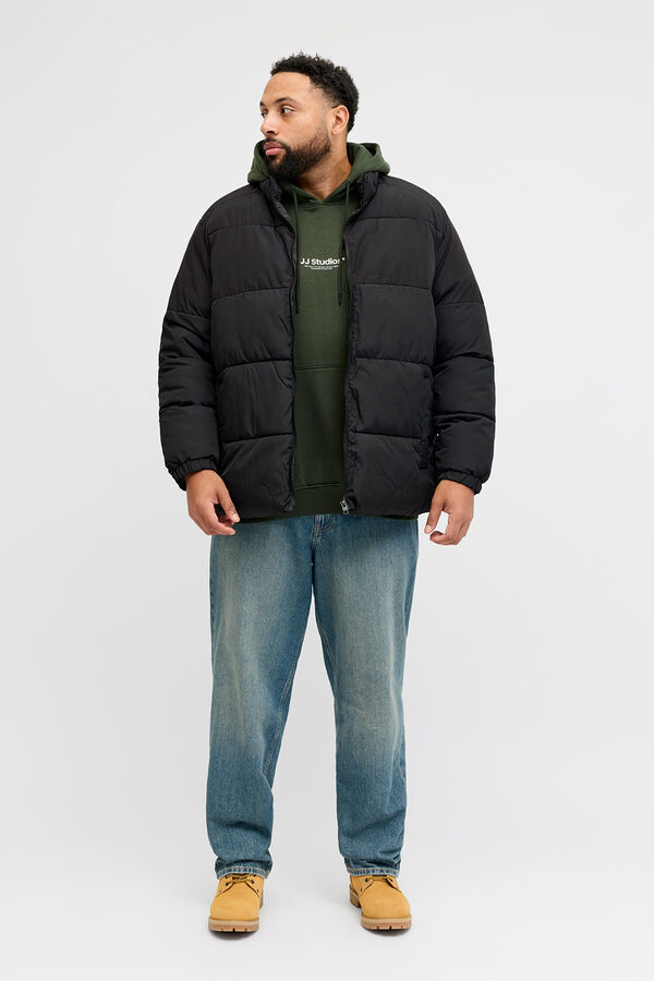 Jack & Jones PLUS Chaqueta acolchada hombre negro