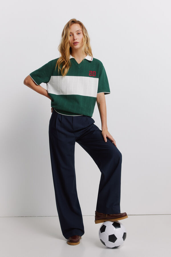 Springfield Polo deportivo contraste verde