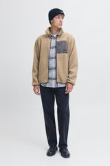 JJ REBEL Casaco Teddy cinzento