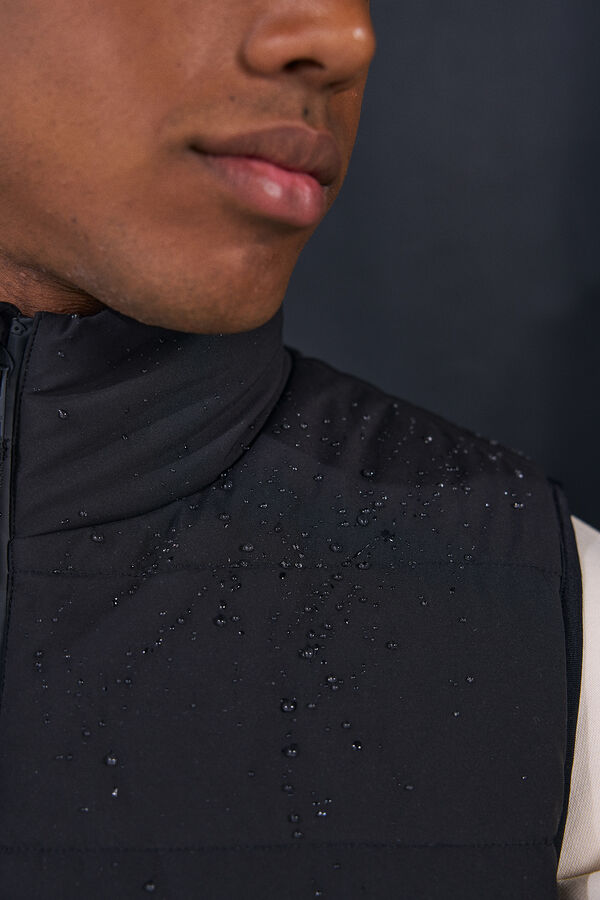 Springfield Colete acolchoado preto