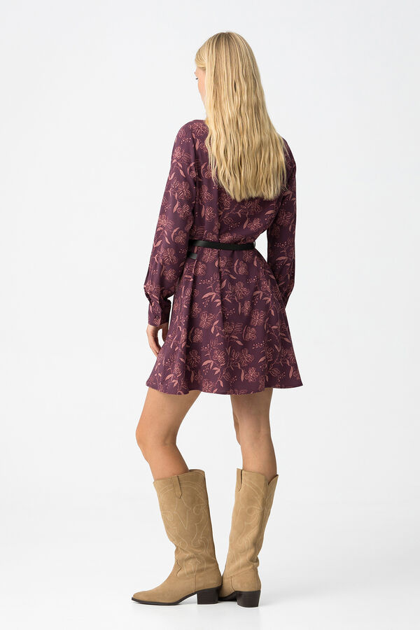 Tiffosi Vestido estampado con cintur&oacute;n estampado