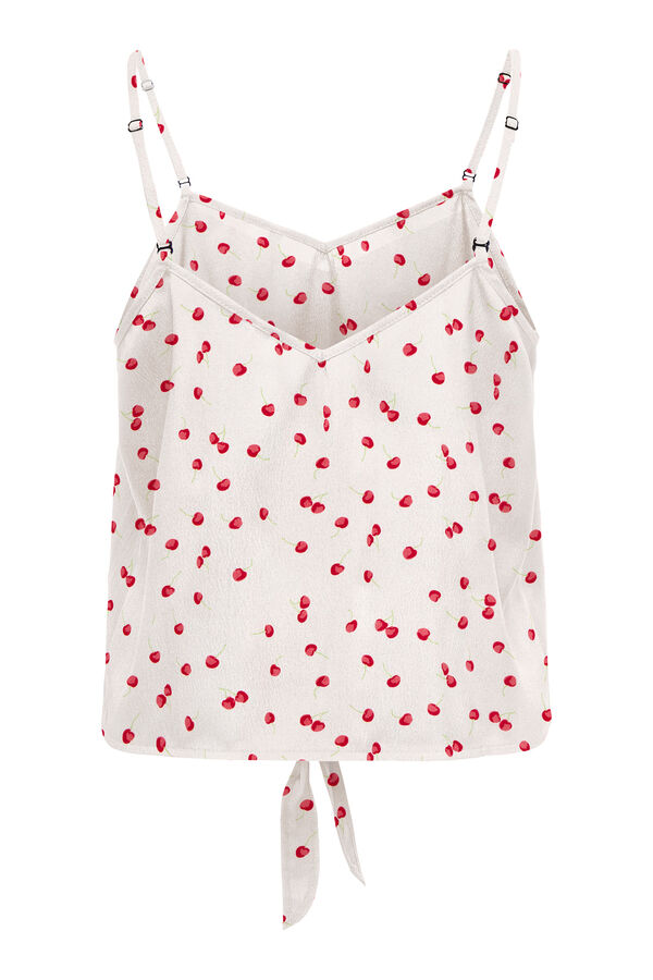 Only Camiseta regular fit tirantes blanco