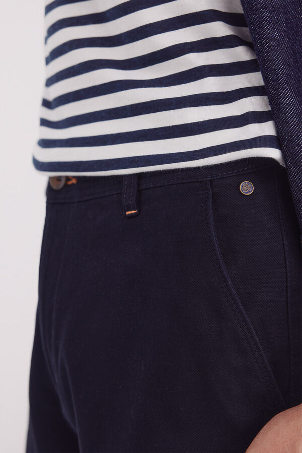 Springfield cal&ccedil;as chino estruturadas com ajuste confort&aacute;vel azul