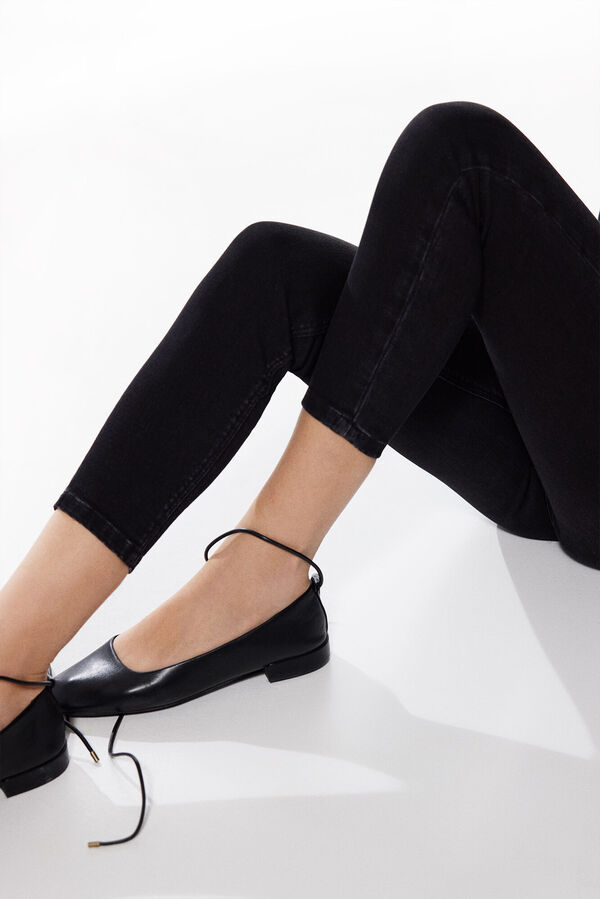 Springfield Jeans Slim Cropped negro