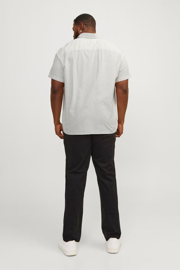 Jack & Jones PLUS Camisa com gola mao branco