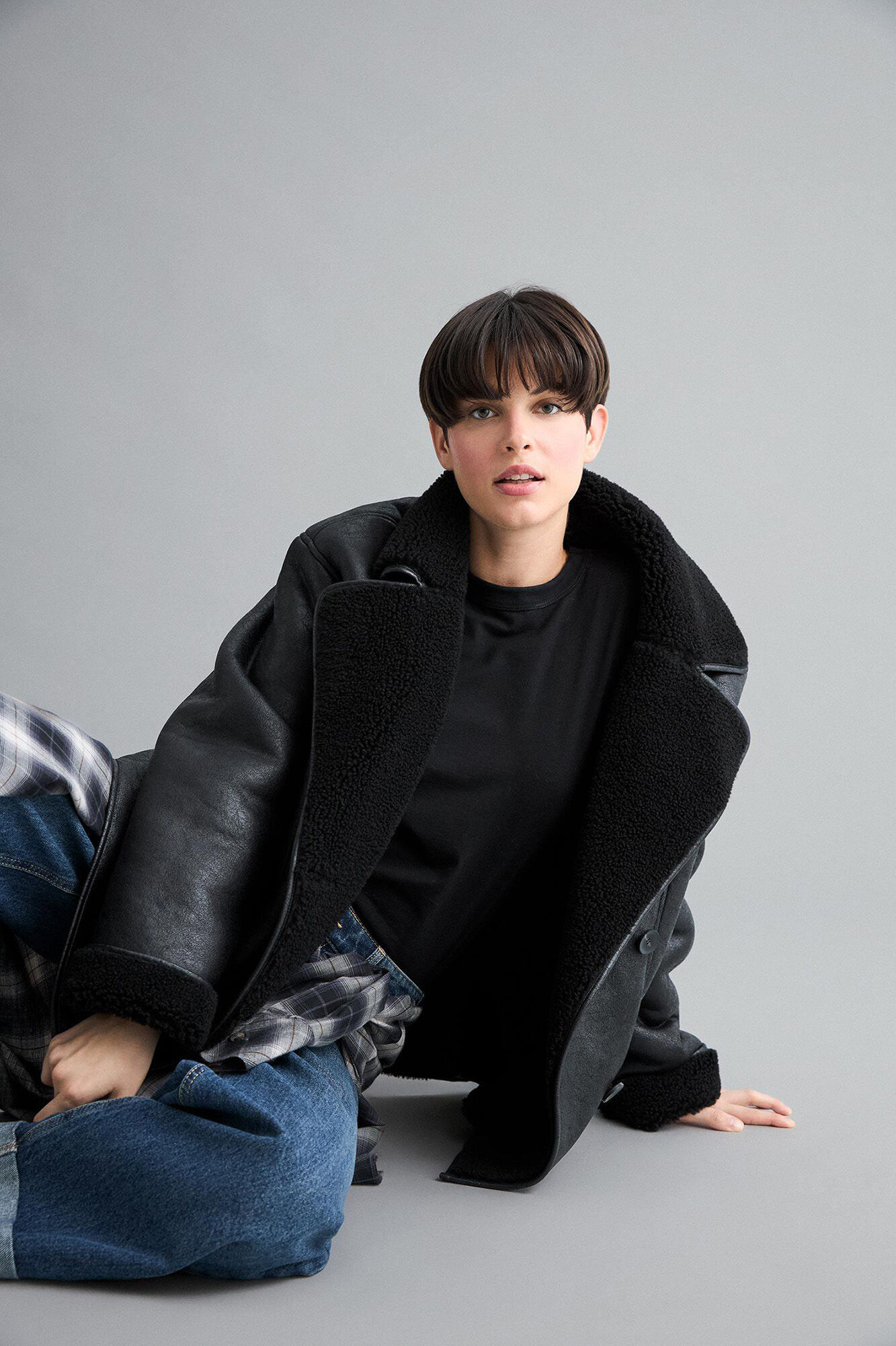 DeFacto Blus&atilde;o forro efeito pelo