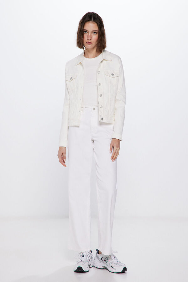 Springfield Blus&atilde;o ganga cor branco