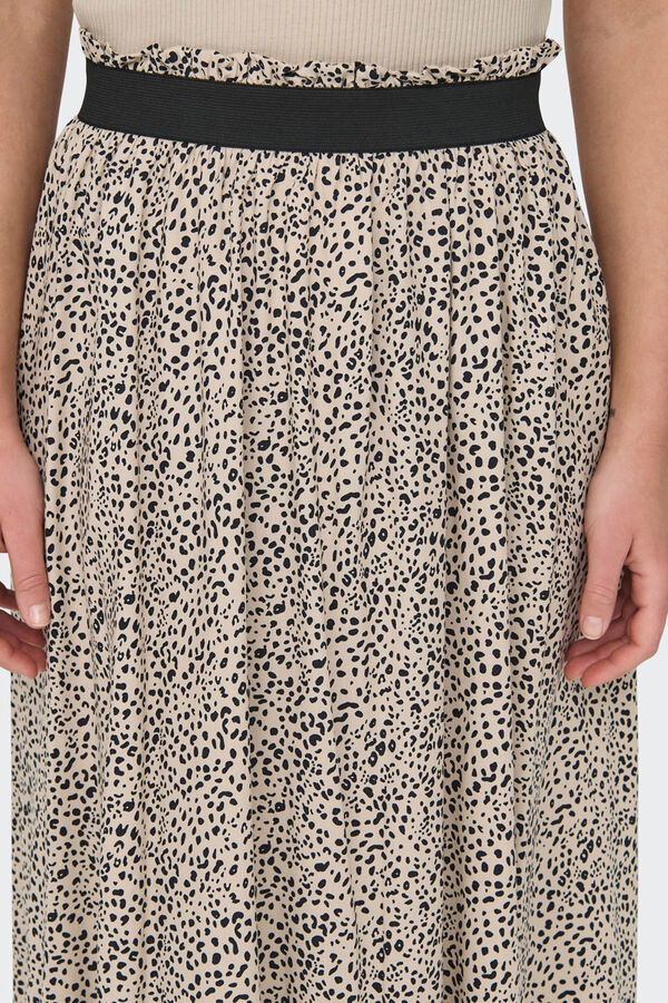 Only Falda larga tostado