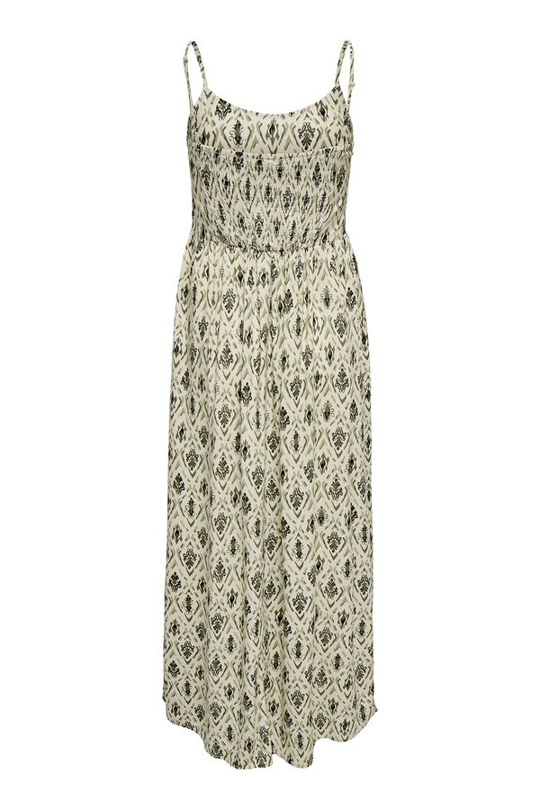 Only Vestido de al&ccedil;as comprido verde