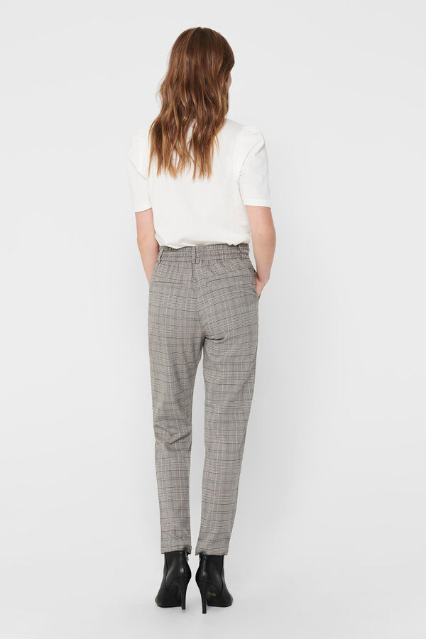 Only Calças fluídas de corte clássico preto