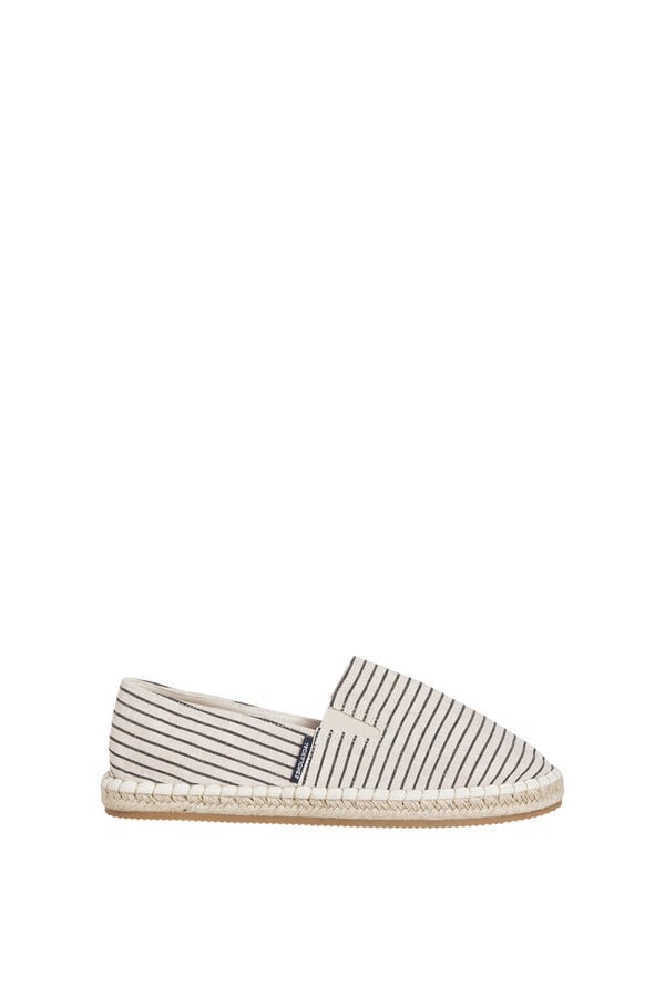 Jack & Jones Alpercatas de riscas branco
