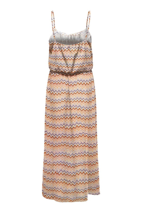 Only Vestido longo com al&ccedil;as ajust&aacute;veis vermelho