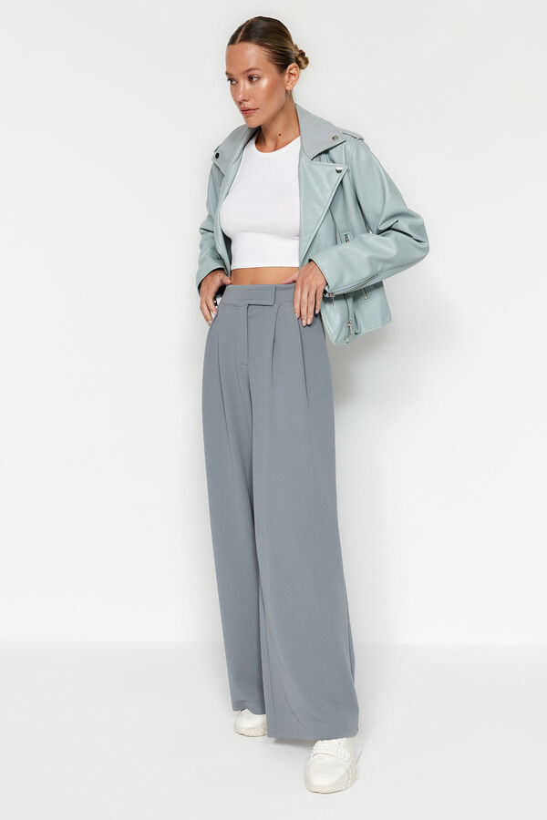 Trendyol Pantalones de punto gris