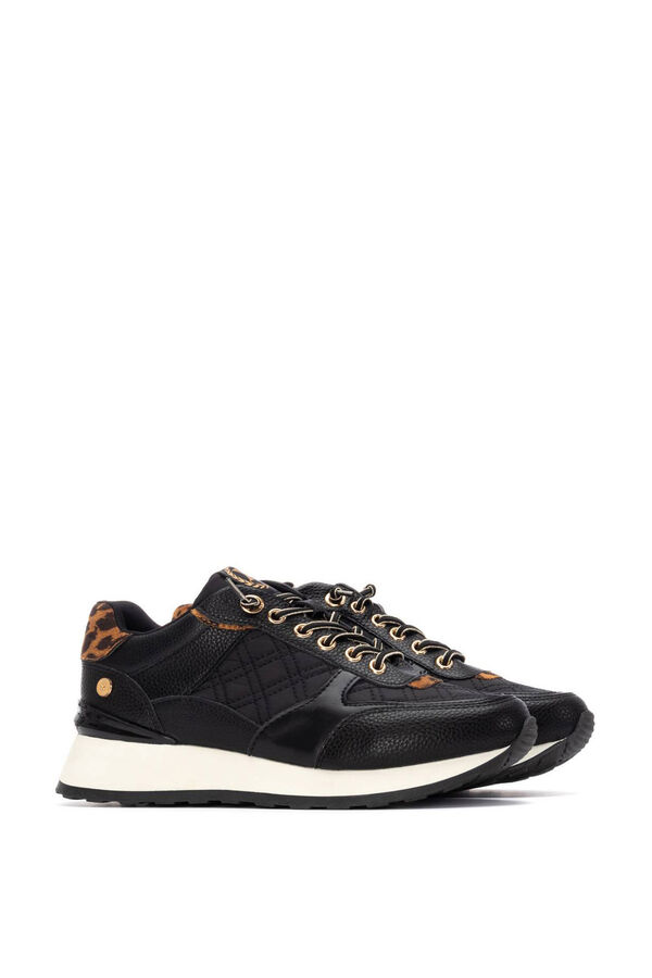 XTI Zapato Sra Textil negro