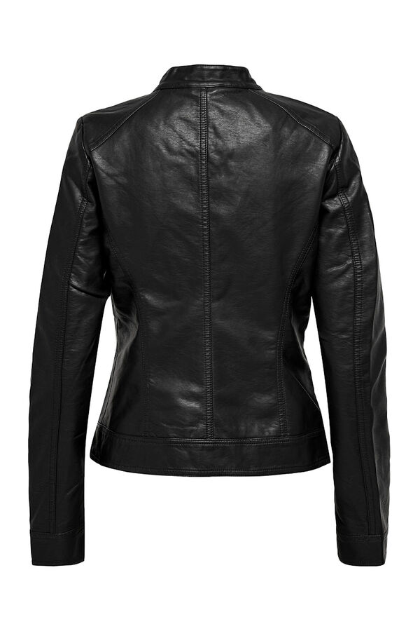 Only Chaqueta biker piel vegana negro