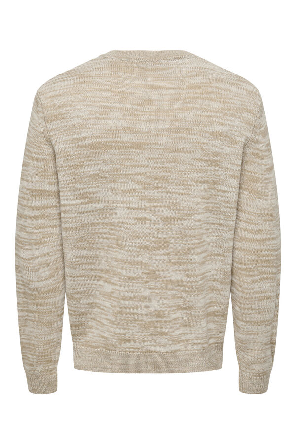 Only & Sons Jersey cuello redondo gris