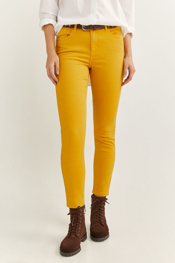Springfield Jeans Color Eco Dye amarillo